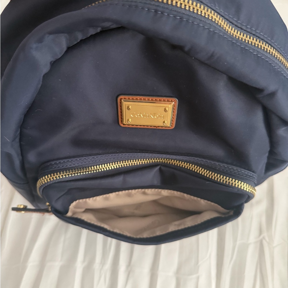 Calvin Klein Navy and Tan Backpack - Picture 5 of 8
